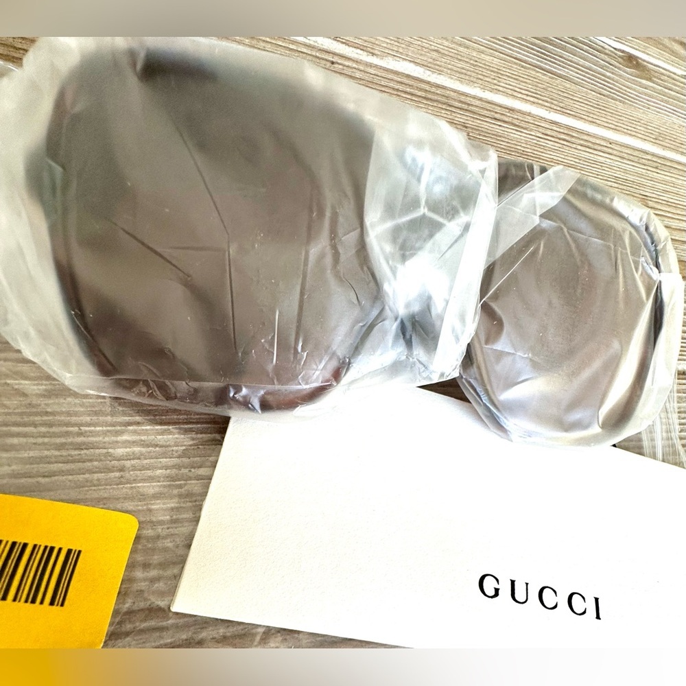 GUCCI 60MM OVERSIZE SUNGLASSES NWT $550 —ICONIC TORTOISE STATEMENT LUXE SHADES - Picture 9 of 13